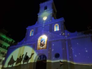 Outdoor architectural projection mapping in Miami by Haas Audiovisual